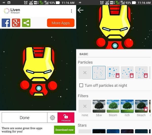 haz que cualquier fondo de pantalla de android cobre vida con liven - demostración de liven 2