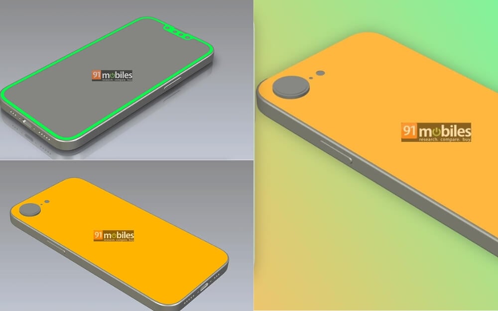 tamaños del iphone se 4 renders cad