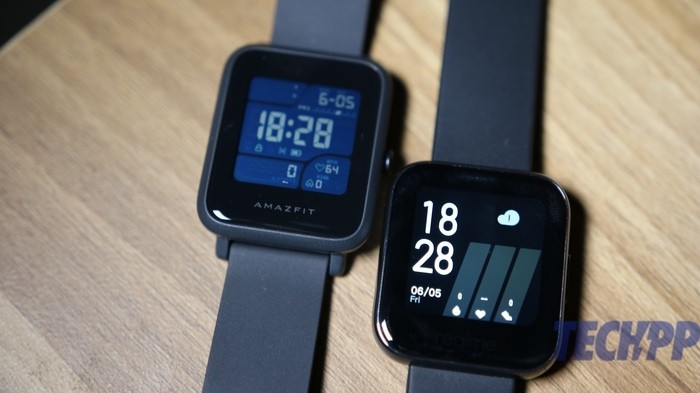 amazfit bip s vs realme watch