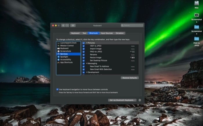 come convertire immagini heif in jpg su mac - crea una scorciatoia per eseguire servizio 3