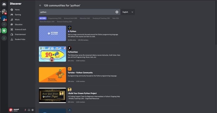 trouver des serveurs discord à rejoindre sur discord