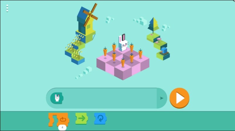 изображение игры google doodle coding for carrots