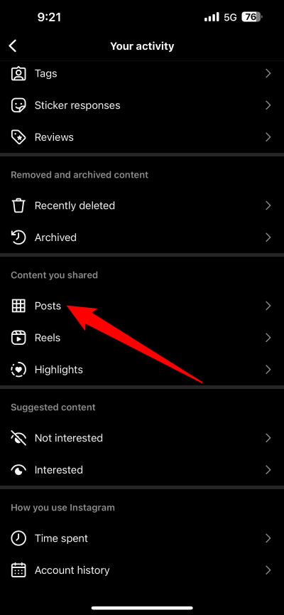 comment supprimer complètement tous vos posts instagram