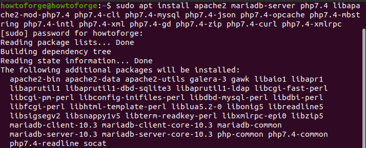 Apache MariaDB PHP 설치