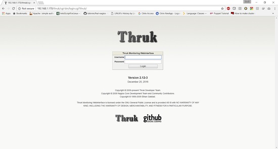Interface Thruk