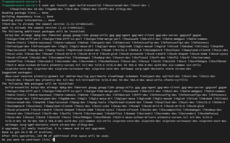install dependencies