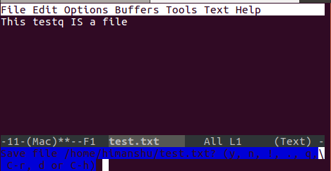 Descartar cambios en emacs