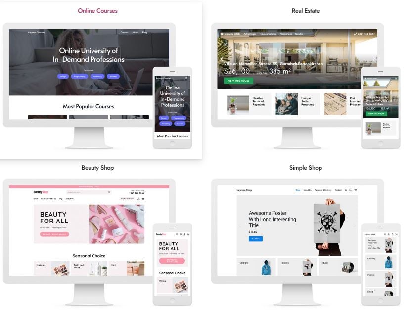 最高のWordPress eCommerceテーマ - Impreza