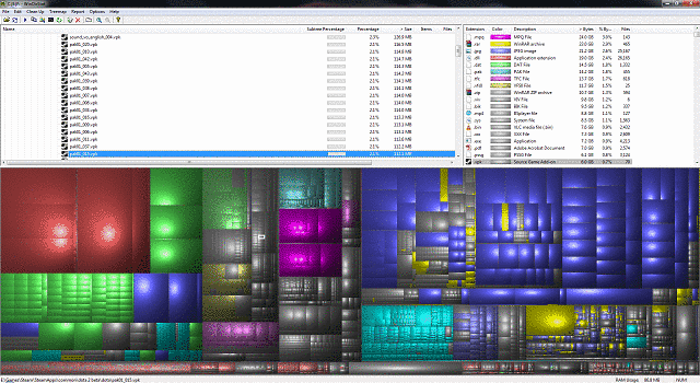 WinDirStat Windows-Programm zur Auffindung von Platzfressern