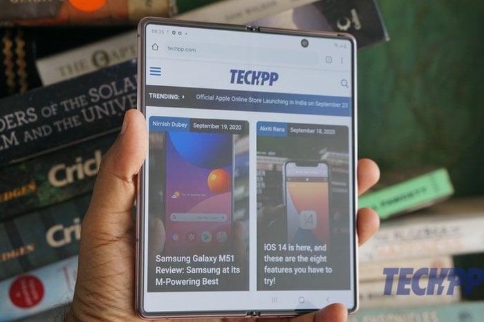 samsung galaxy z fold 2 5g: excêntrico, caro... eclético - revisão do samsung galaxy fold2 11