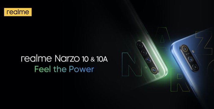 série realme narzo avec narzo 10 et narzo 10a lancée en inde - realme narzo 10 10a