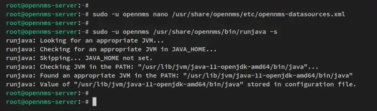 configurer opennms