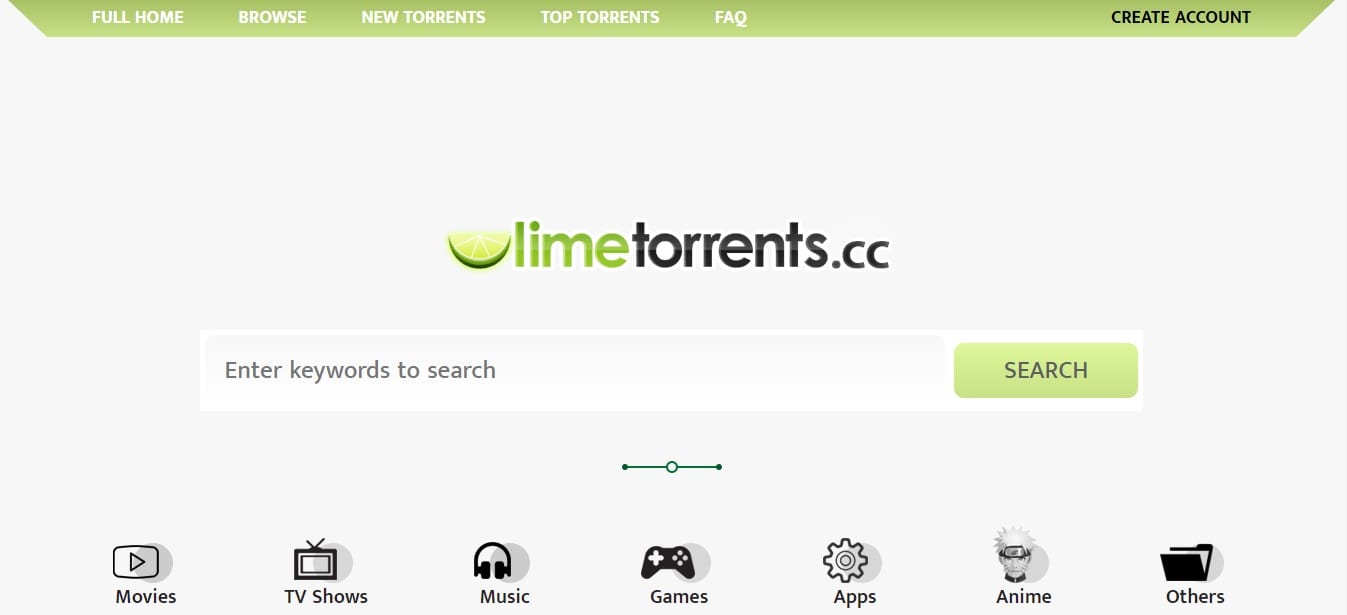 limetorrents, eine seite wie rarbg zum herunterladen von torrents