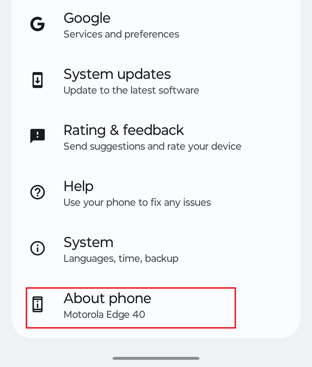 À propos du téléphone