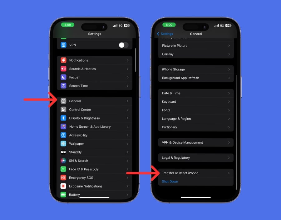 Netzwerkeinstellungen auf dem iPhone zurücksetzen