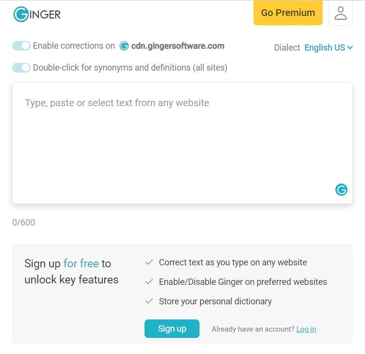 ginger migliore alternativa a grammarly
