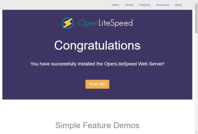 OpenLiteSpeed Demo