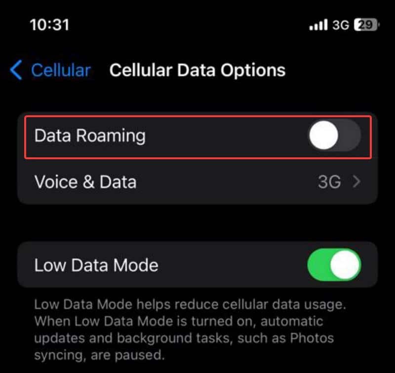 Roaming de datos