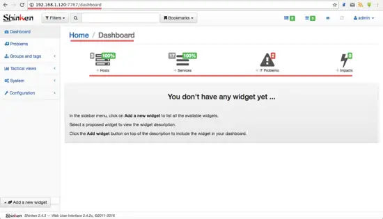 Das Shinken-Überwachungsdashboard