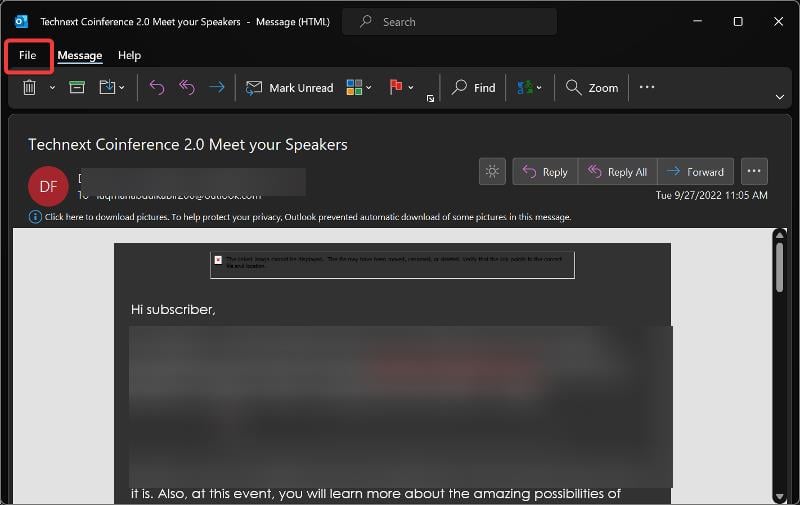 buscar por correo electrónico: 5 mejores consejos para encontrar a la persona detrás de una dirección de correo electrónico - archivo de outlook
