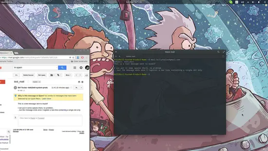 Envoyer un e-mail sur le shell