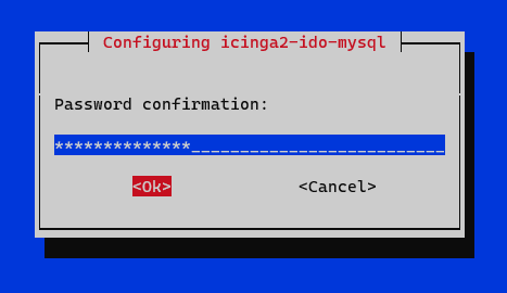 Icinga2 Passwort bestätigen