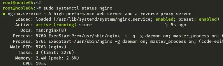 vérifier nginx