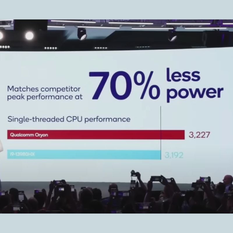 snapdragon vs i9 by intel