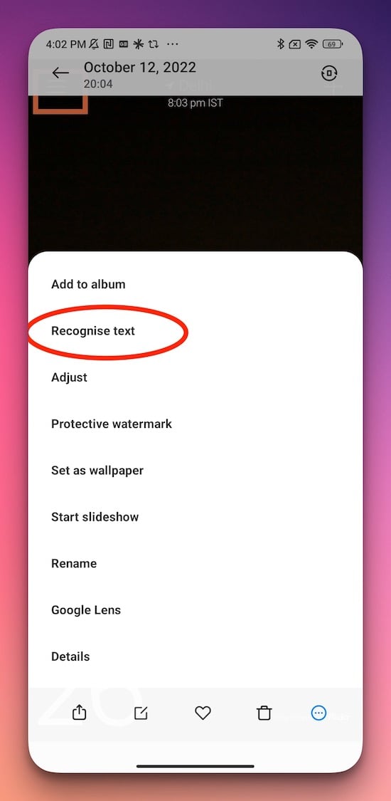 miui 14 recognising text ocr
