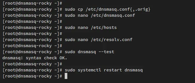 configurar dnsmasq