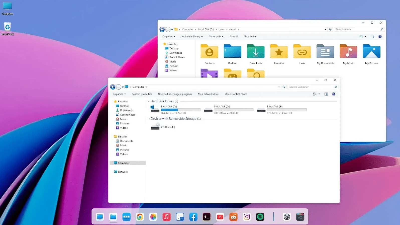 Тема Windows 11 для Windows 7