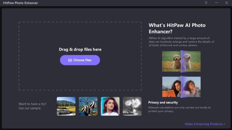 uploading blurry image to hitpaw photo enhancer
