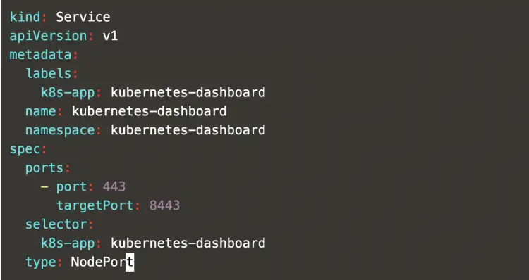 Cambiar tipo de servicio a NodePort