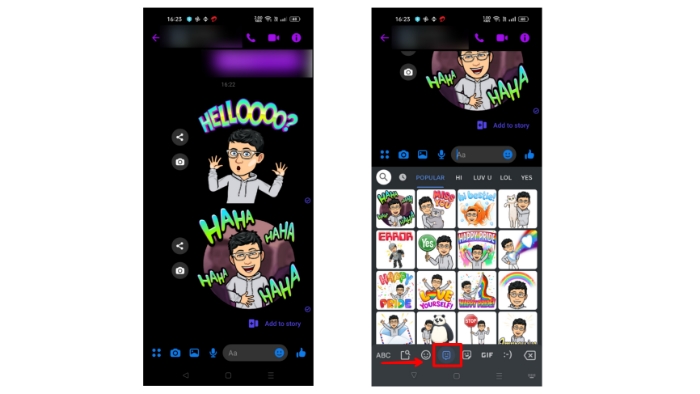 aplicativo bitmoji criador de adesivos android