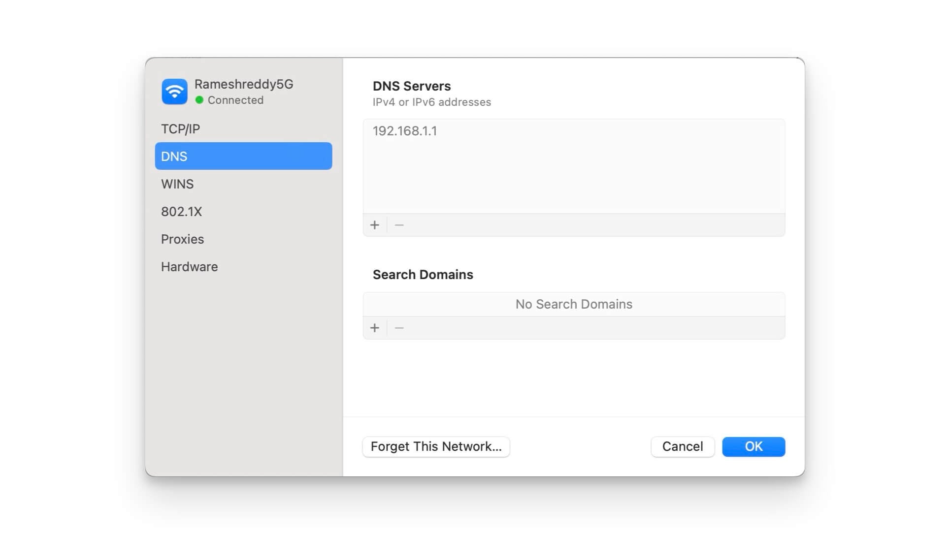 configuración dns