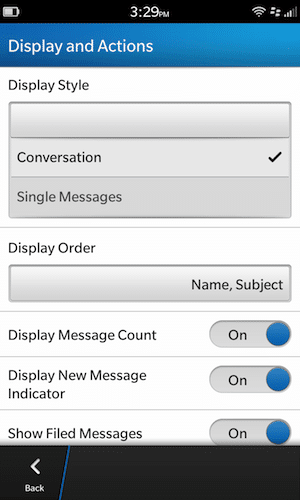 controlling hub behavior and display