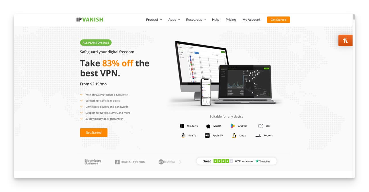 ipvanish vpn server