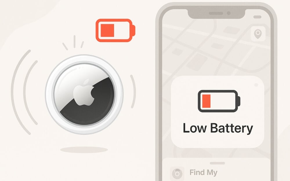 Niedriger Batteriewarnung