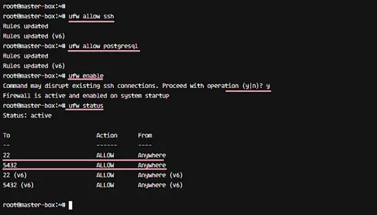 Installa e controlla il firewall UFW