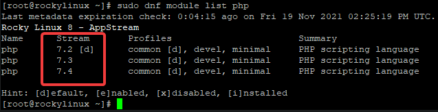 Instalando PHP en Rocky Linux 8.4