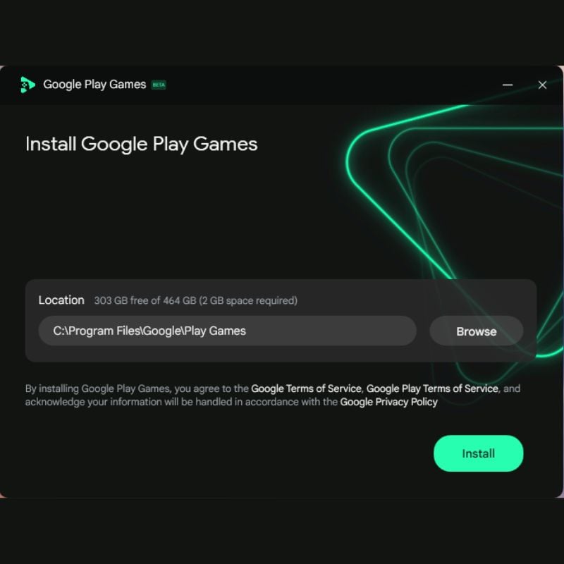 instalador para google play games