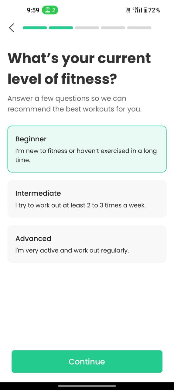 screeshots utilizzo app 7 min workout