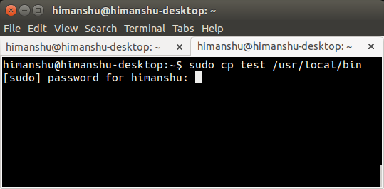 executar comando com sudo