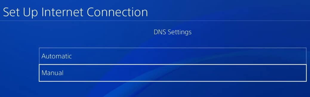 Изменить DNS на PS4