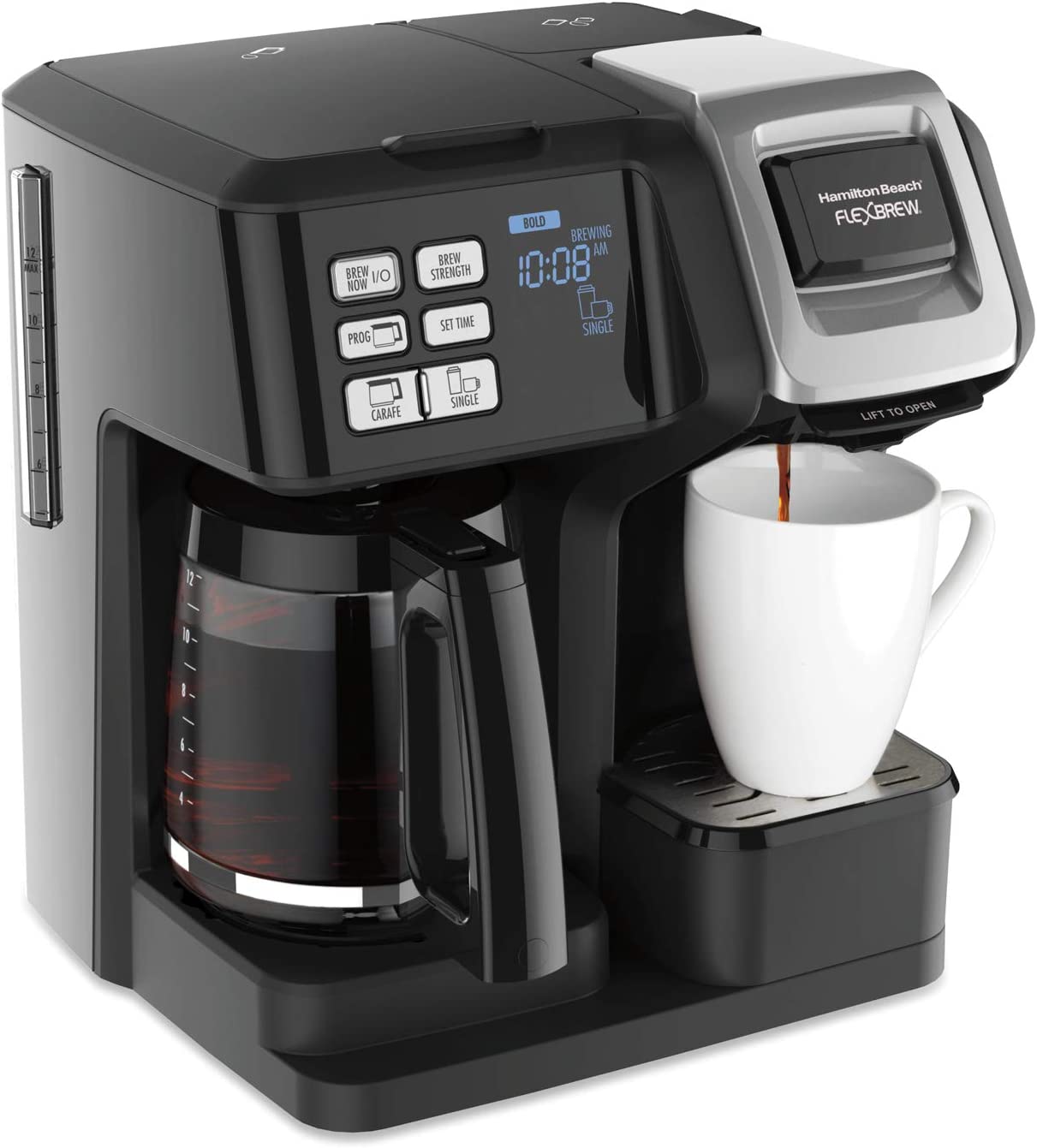 migliori macchine da caffè intelligenti da comprare nel 2023- hamilton beach 49976 flexbrew trio macchina da caffè a due vie
