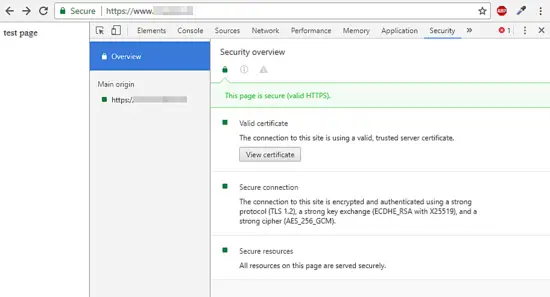 Verificar certificado SSL