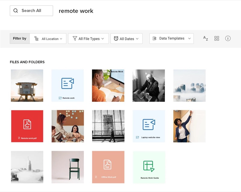 zoho workdrive data management