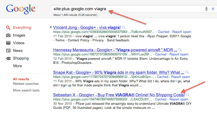 google-plus-spam