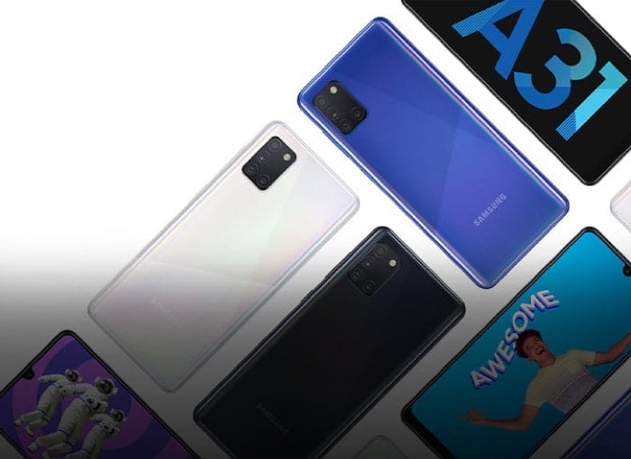 samsung galaxy a31 con helio p65 e quad fotocamere posteriori annunciato - samsung galaxy a31