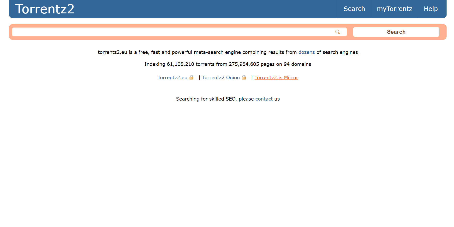 torrentz2- Meilleurs sites de torrent